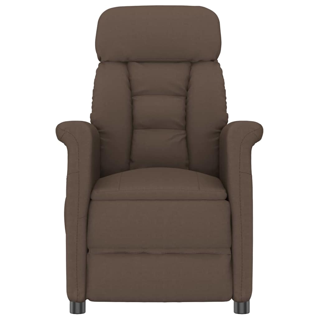 vidaXL Massagesessel Braun 96,5 x 70,5 x 95 cm Mikrofaser