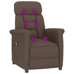 vidaXL Massagesessel Braun 96,5 x 70,5 x 95 cm Mikrofaser