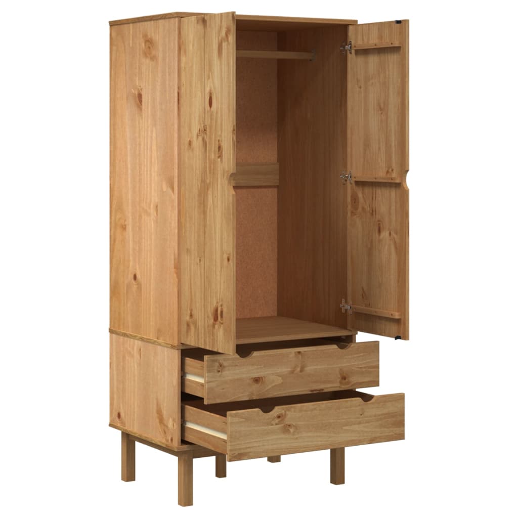 vidaXL Kleiderschrank OTTA 76,5x53x172 cm Massivholz Kiefer