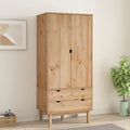 vidaXL Kleiderschrank OTTA 76,5x53x172 cm Massivholz Kiefer
