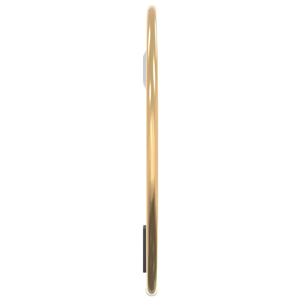 vidaXL Wandspiegel Golden Ø 20 cm Rund