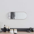 vidaXL Wandspiegel Silbern 40x15 cm Oval