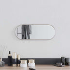 vidaXL Wandspiegel Silbern 40x15 cm Oval