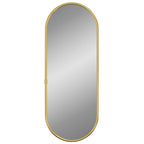 vidaXL Wandspiegel Golden 40x15 cm Oval