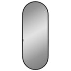 vidaXL Wandspiegel Schwarz 40x15 cm Oval