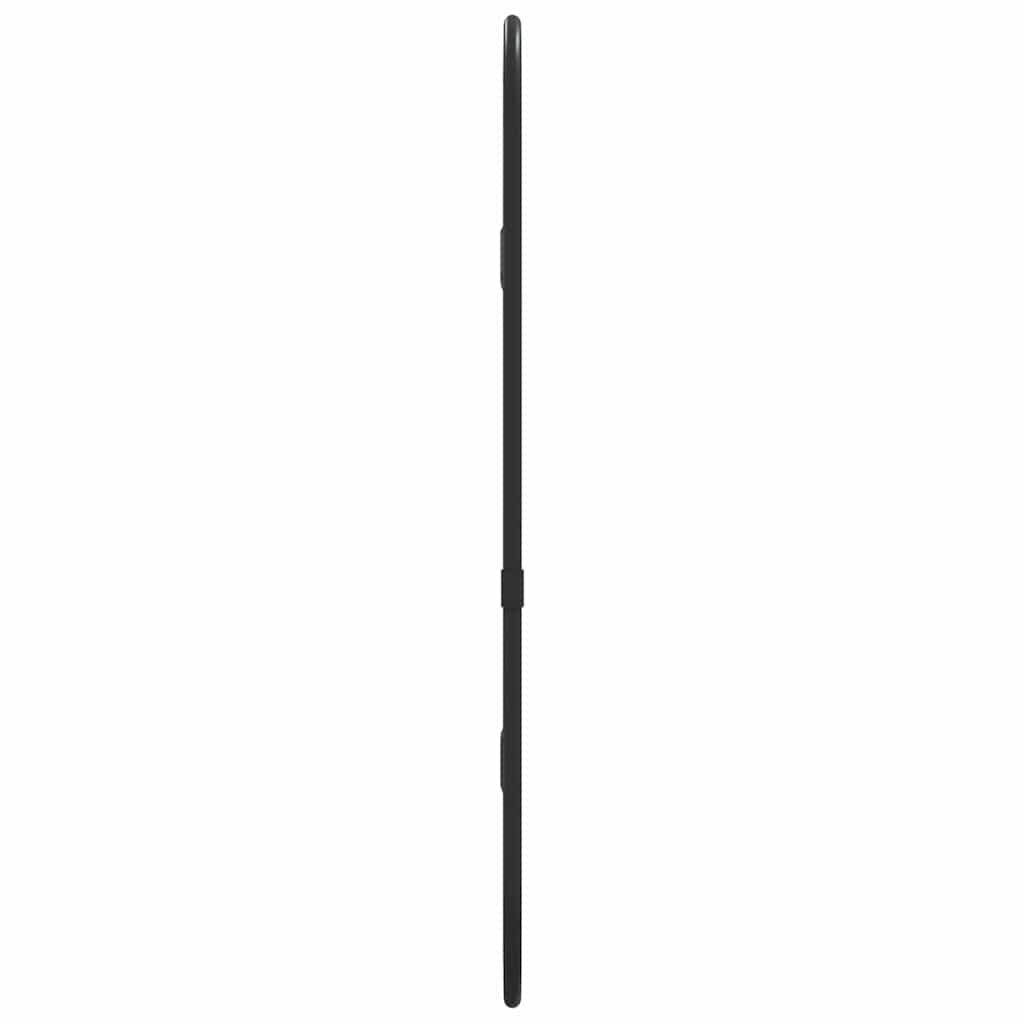 vidaXL Wandspiegel Schwarz 40x15 cm Oval