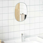 vidaXL Wandspiegel Silbern 30x25 cm
