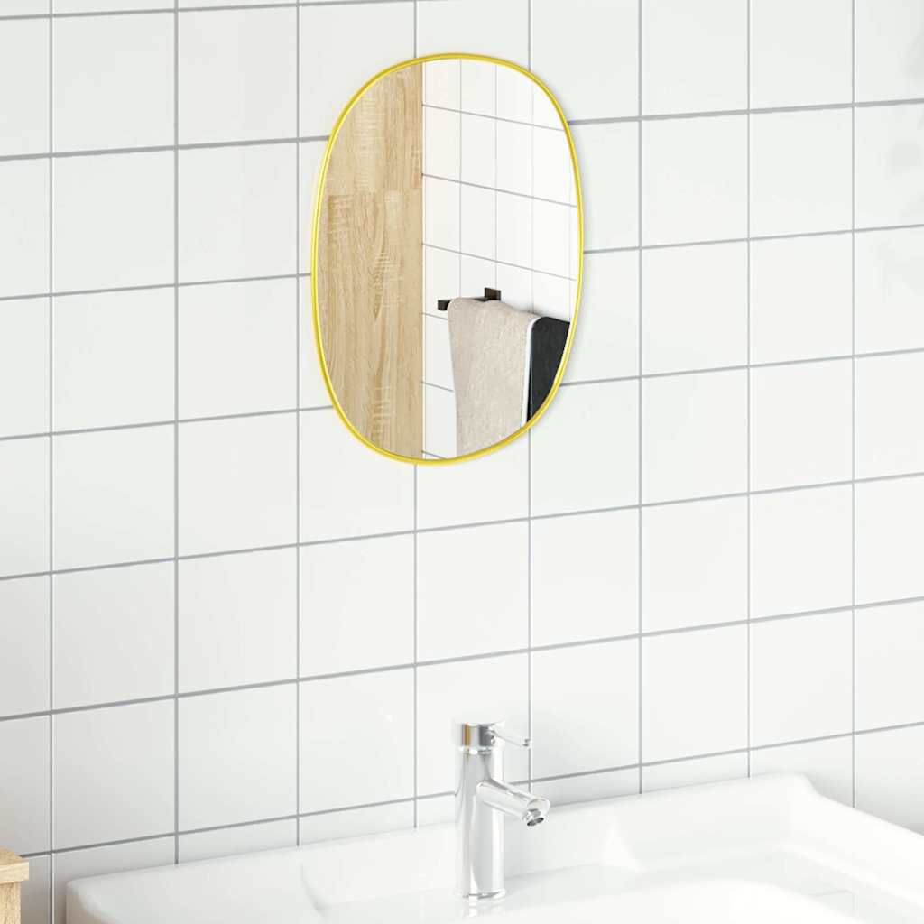 vidaXL Wandspiegel Golden 30x25 cm