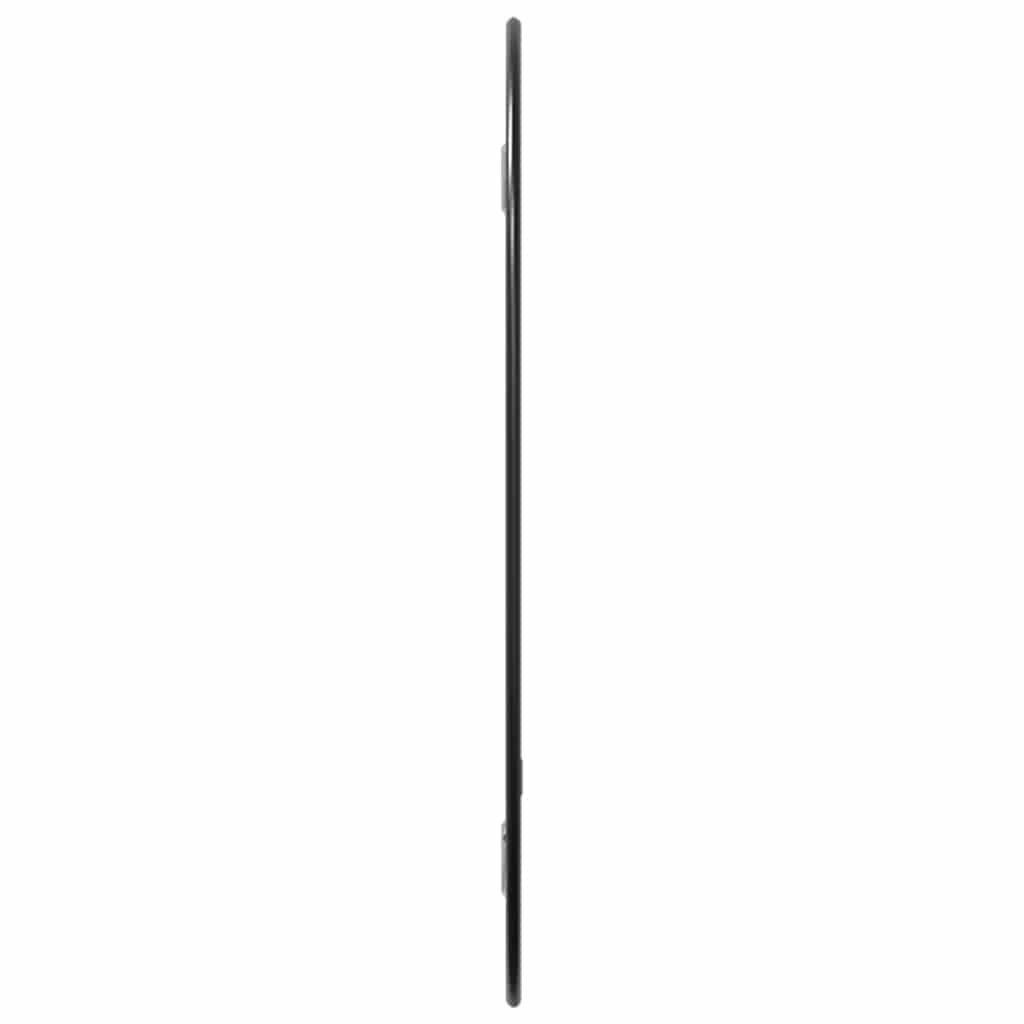 vidaXL Wandspiegel Schwarz 30x25 cm