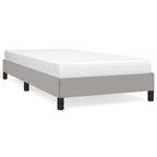 vidaXL Bettgestell ohne Matratze Hellgrau 80x200 cm Stoff