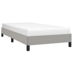 vidaXL Bettgestell ohne Matratze Hellgrau 80x200 cm Stoff