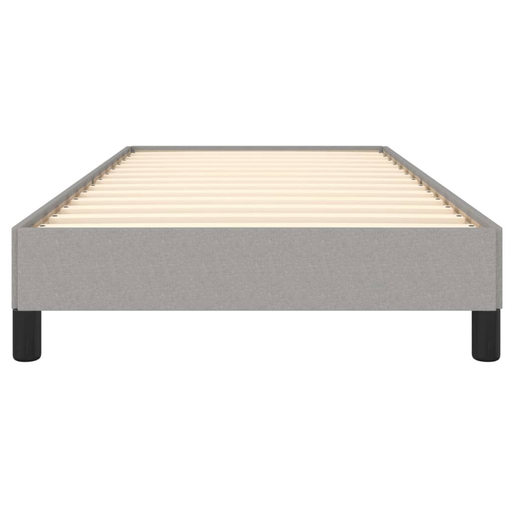 vidaXL Bettgestell ohne Matratze Hellgrau 80x200 cm Stoff