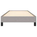 vidaXL Bettgestell ohne Matratze Hellgrau 80x200 cm Stoff