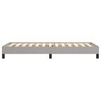 vidaXL Bettgestell ohne Matratze Hellgrau 80x200 cm Stoff