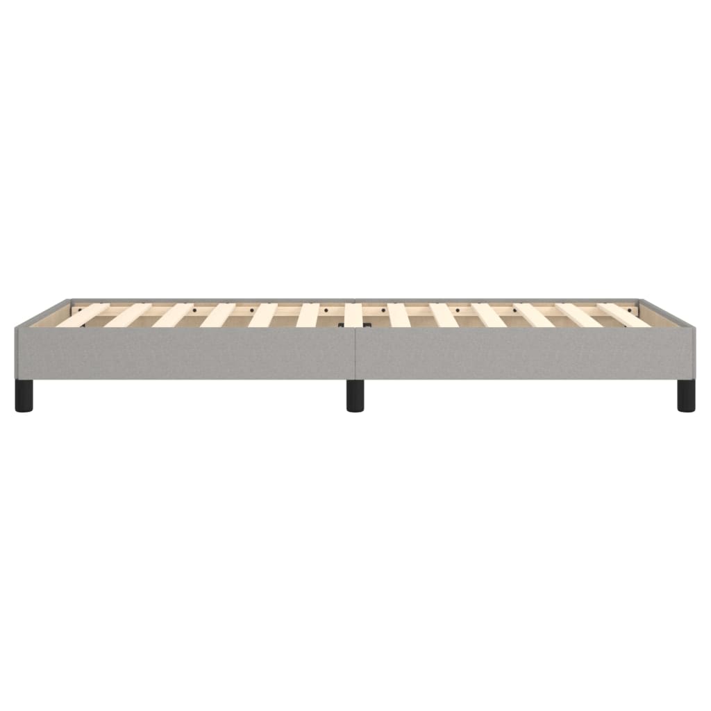 vidaXL Bettgestell ohne Matratze Hellgrau 80x200 cm Stoff