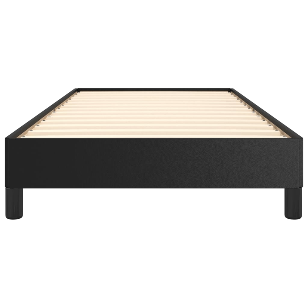 vidaXL Bettgestell Schwarz 80x200 cm Kunstleder