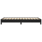 vidaXL Bettgestell Schwarz 80x200 cm Kunstleder