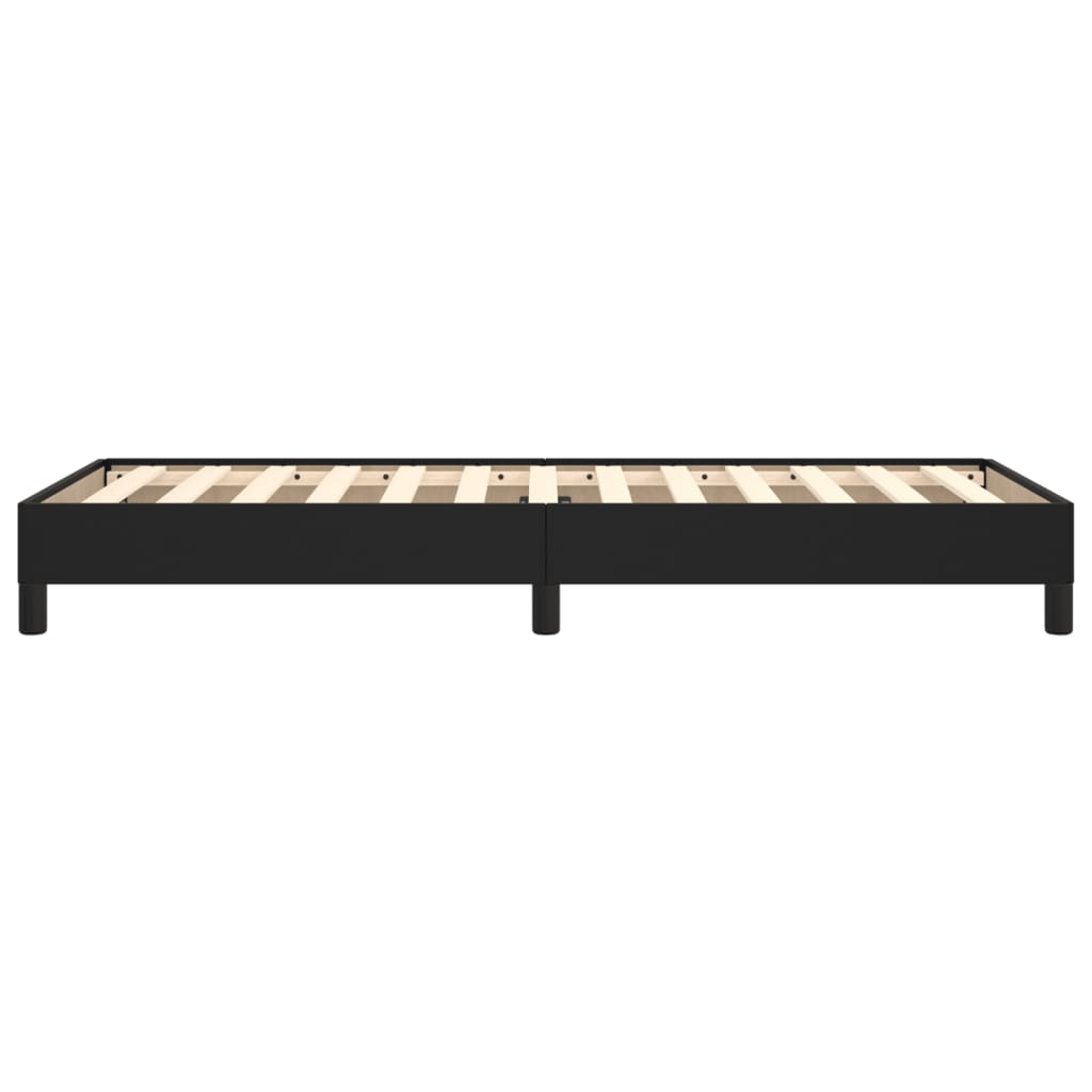 vidaXL Bettgestell Schwarz 80x200 cm Kunstleder