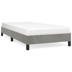 vidaXL Bettgestell ohne Matratze Hellgrau 80x200 cm Samt