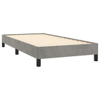 vidaXL Bettgestell ohne Matratze Hellgrau 80x200 cm Samt