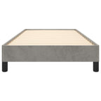 vidaXL Bettgestell ohne Matratze Hellgrau 80x200 cm Samt