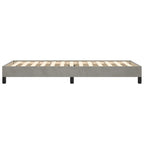 vidaXL Bettgestell ohne Matratze Hellgrau 80x200 cm Samt