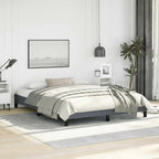 vidaXL Bettgestell ohne Matratze Dunkelgrau 152x203 cm Queen-Size Samt