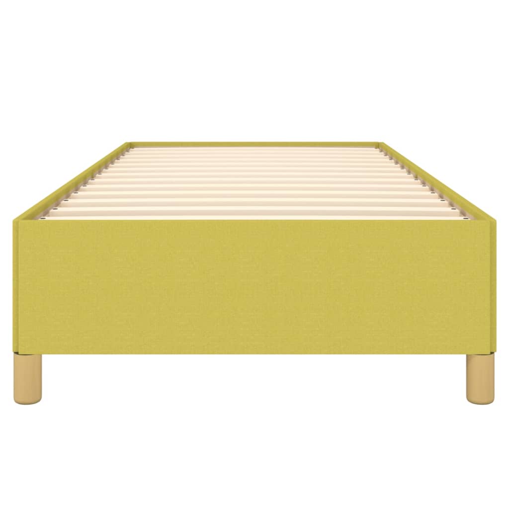 vidaXL Bettgestell Grün 90x200 cm Stoff