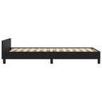 vidaXL Bettgestell mit Kopfteil ohne Matratze Schwarz 80x200 cm