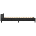 vidaXL Bettgestell mit Kopfteil ohne Matratze Schwarz 80x200 cm Samt