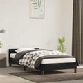 vidaXL Bettgestell mit Kopfteil ohne Matratze Schwarz 80x200 cm Samt