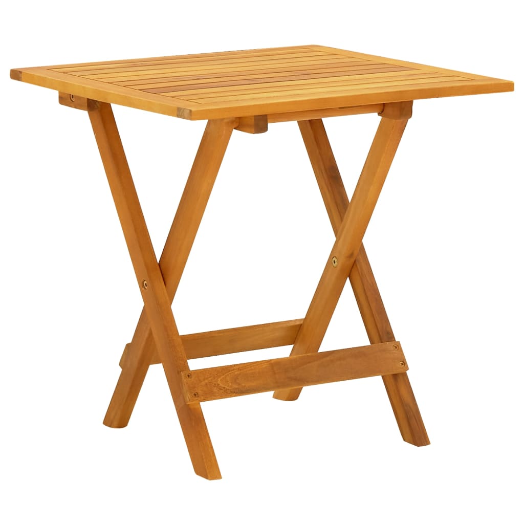 vidaXL Garten-Liegestuhl mit Tisch Massivholz Akazie und Textilene