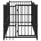 vidaXL Hundezwinger Schwarz 193,5x97x100 cm Stahl