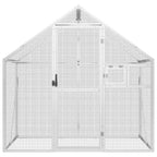 vidaXL Voliere Silbern 179x100x185 cm Aluminium