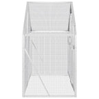 vidaXL Voliere Silbern 179x100x185 cm Aluminium
