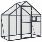 vidaXL Voliere Anthrazit 179x100x185 cm Aluminium
