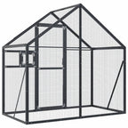 vidaXL Voliere Anthrazit 179x100x185 cm Aluminium
