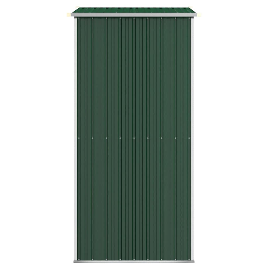 vidaXL Geräteschuppen Grün 192x108x223 cm Verzinkter Stahl