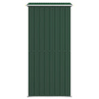 vidaXL Geräteschuppen Grün 192x108x223 cm Verzinkter Stahl