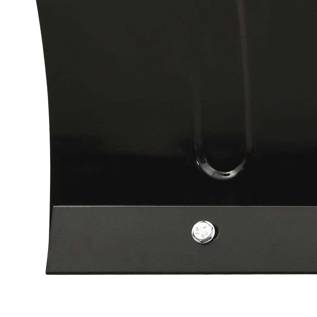 vidaXL Schneeschild für Gabelstapler 150x38 cm Schwarz