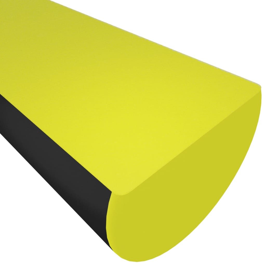 vidaXL Kantenschoner Gelb & Schwarz 4x3x100 cm PU