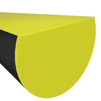 vidaXL Kantenschoner 2 Stk. Gelb & Schwarz 4x3x100 cm PU