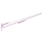 vidaXL Kantenschoner 2 Stk. Gelb & Schwarz 4x3x100 cm PU