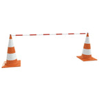 vidaXL Teleskopstangen für Leitkegel 10 Stk. ABS 116-197 cm