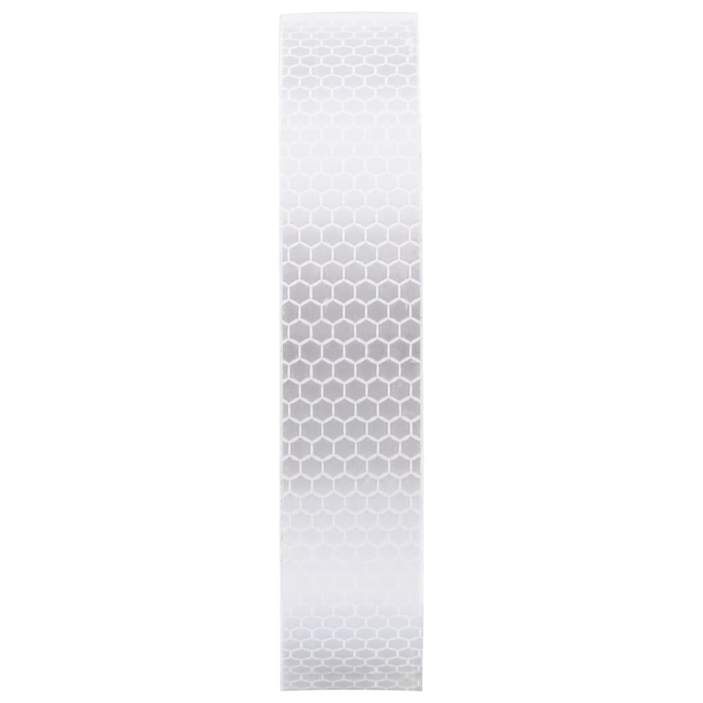 vidaXL Reflektorband Weiß 2,5 cmx20 m PVC