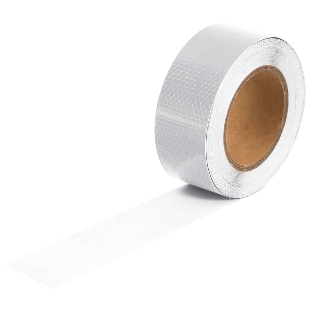 vidaXL Reflektorband Weiß 5 cmx20 m PVC