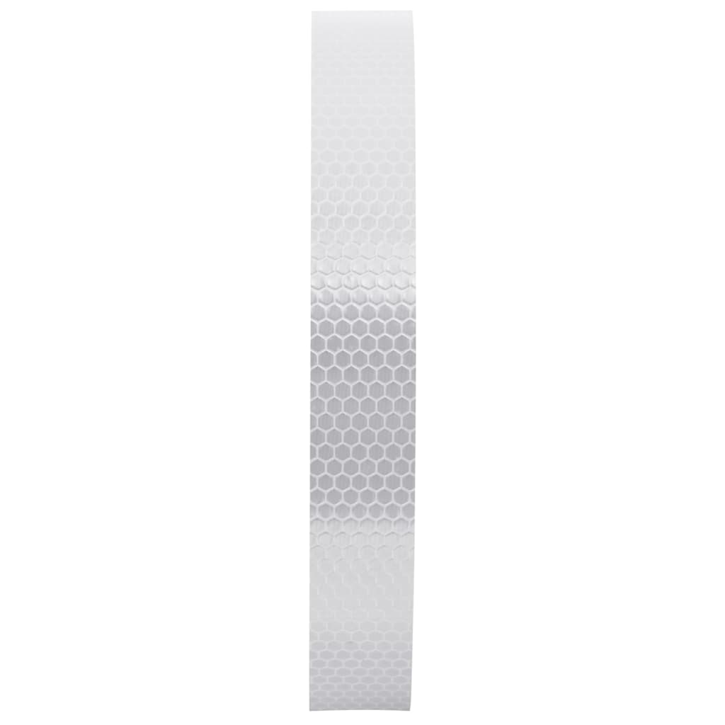 vidaXL Reflektorband Weiß 2,5 cmx50 m PVC