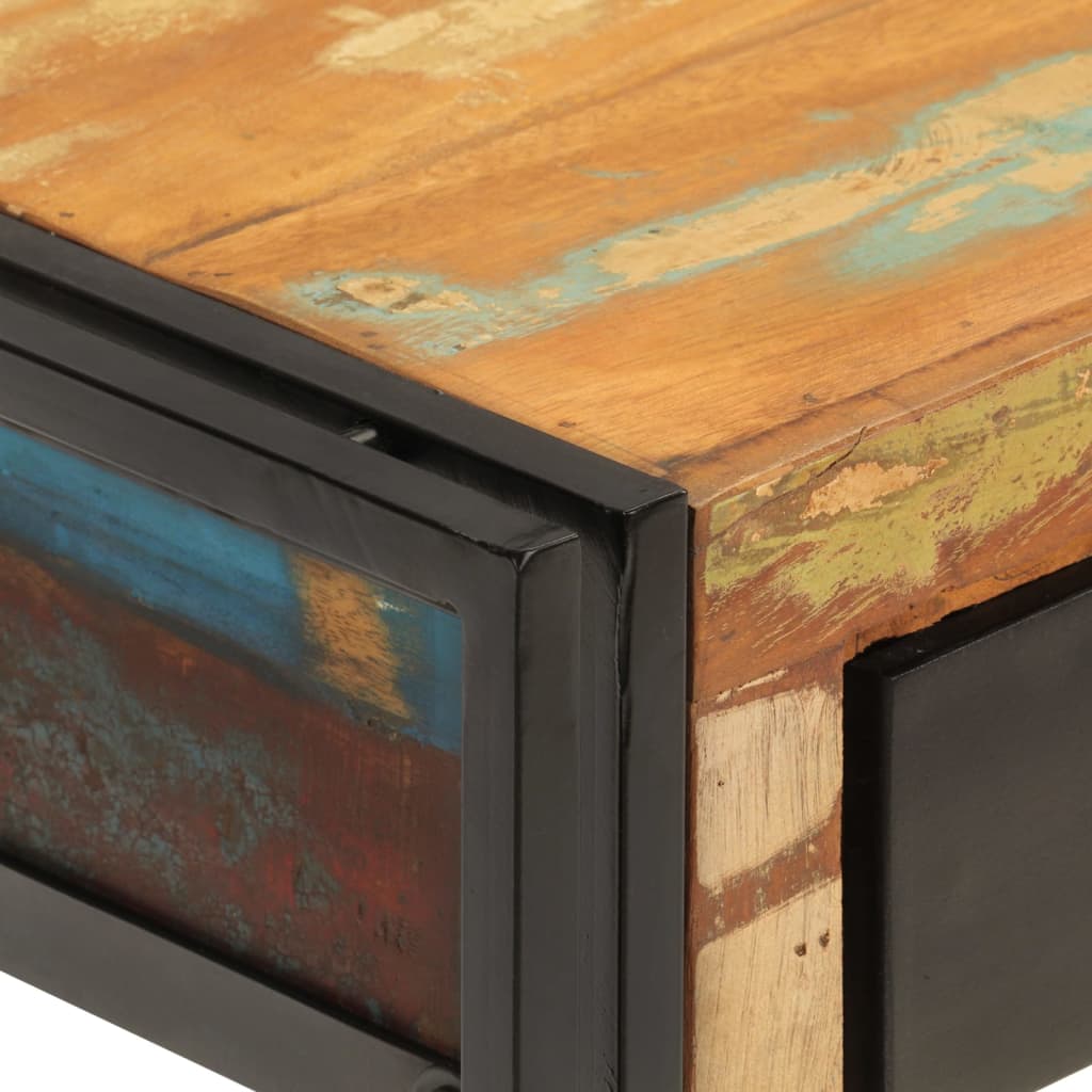 vidaXL Konsolentisch 110x30x76 cm Altholz Massiv