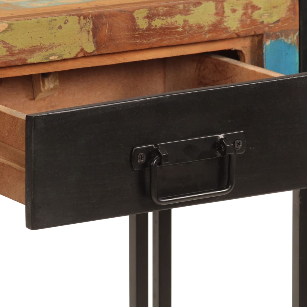 vidaXL Konsolentisch 110x30x76 cm Altholz Massiv