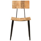 vidaXL Esszimmerstühle 2 Stk. 44x40x80 cm Massivholz Mango